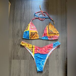 Colorful Triangle Bikini Set
